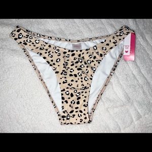 Cheetah print bathing suit bottoms